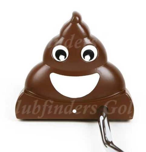 NEW InTech Golf #2 Poop Emoji 35" Double-Bend Mallet Putter Golf Club w/ HC