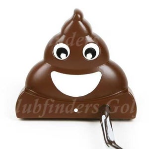 NEW! InTech Golf #2 Poop Emoji 35" Double-Bend Mallet Putter Golf Club w/ HC