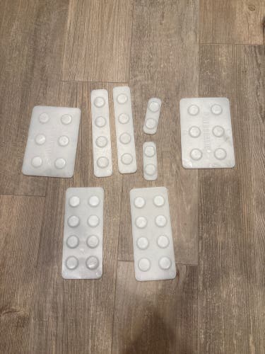 Large DekGoalie sliders for Goalie Leg Pads (Used)