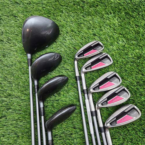 LEFTY TOUR X LG17 GOLF CLUB SET DRIVER,3HL,7W,HY,7-PW,SW LADIES GRAPHITE +HC FAI