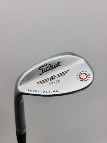 LEFTY 2009 TITLEIST VOKEY SPIN MILLED WEDGE 58*/08 WEDGEFLEX VOKEY 35" FAIR