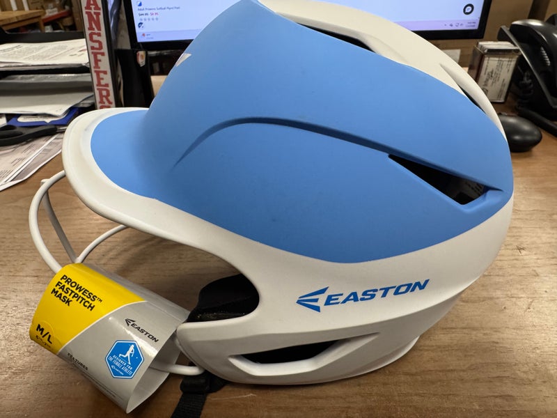 Medium/Large Easton Prowess Batting Helmet COLUMBIA BLUE / WHITE
