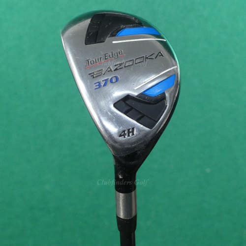LH Tour Edge Bazooka 370 Hybrid 4 Iron Factory Graphite Uniflex