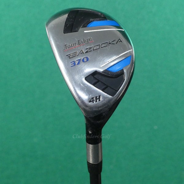 LH Tour Edge Bazooka 370 Hybrid 4 Iron Factory Graphite Uniflex