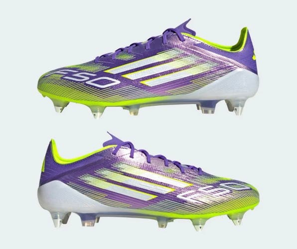 Purple Men's Size M 8.5 (W 9.5) Adidas F50 adizero Detachable Cleats Cleats (New)