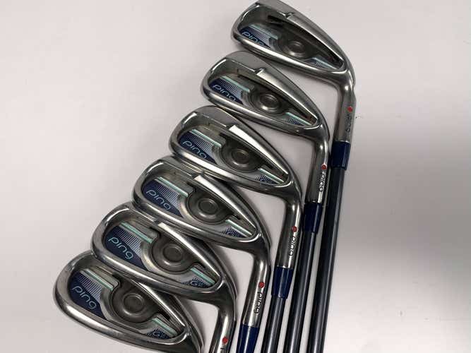 Ping G LE Iron Set 6-PW+GW Red Dot 1* Flat TFC 80 Senior RH Undersize Grips