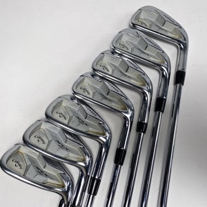 Callaway Apex Pro Dot Iron Set 4-PW TT Elevate Tour VSS Pro Extra Stiff Mens RH