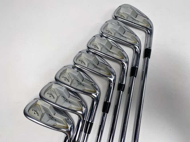 Callaway Apex Pro Dot Iron Set 4-PW TT Elevate Tour VSS Pro Extra Stiff Mens RH