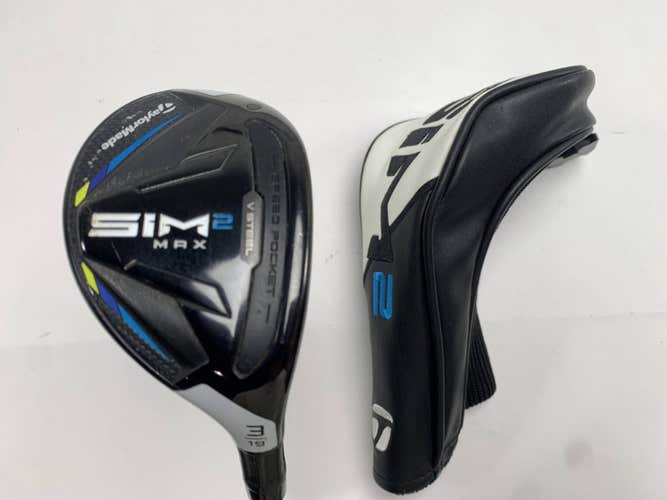TaylorMade SIM2 MAX Rescue 3 Hybrid 19* Fujikura Ventus Blue 7S Stiff RH HC