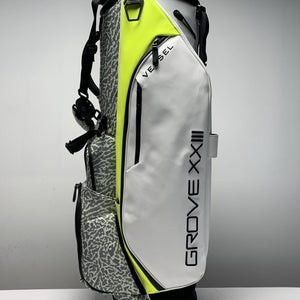 Vessel Grove XXIII Stand Bag Gray White Yellow 6-Way Michael Jordan Golf Bag