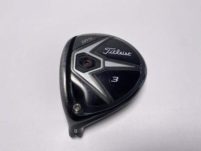 Titleist 915 F Fairway Wood 3* HEAD ONLY Mens LH