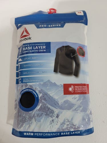 Black Medium Men's Reebok Base Layer (New)