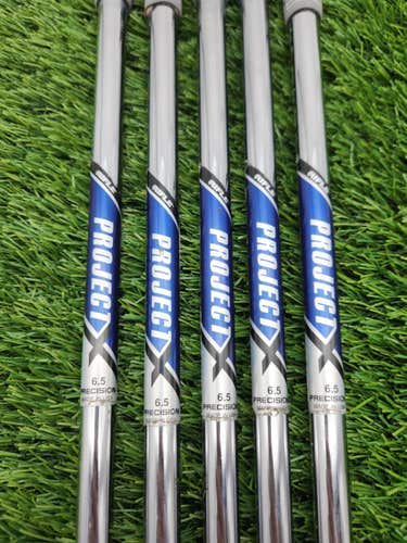 PROJECT X RIFLE PRECISION IRON SHAFT SET XSTIFF 125G .355 TIP VERYGOOD