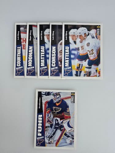 St. Louis Blues - Upper Deck Collectors choice 96-97 NHL trading cards.