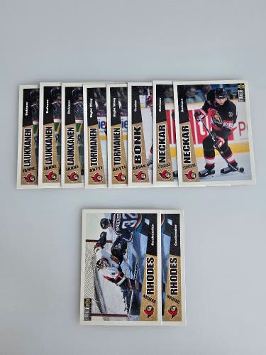 Ottawa Senators - Upper Deck Collectors choice 96-97 NHL trading cards.