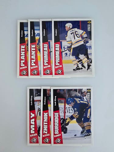 Buffalo Sabres - Upper Deck Collectors choice 96-97 NHL trading cards.