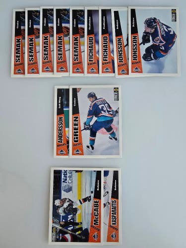 New York Islanders - Upper Deck Collectors choice 96-97 NHL trading cards.