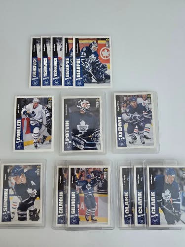 Toronto Maple Leafs - Upper Deck Collectors choice 96-97 NHL trading cards.