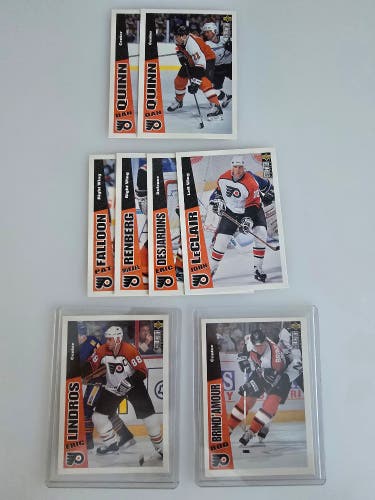 Philadelphia Flyers - Upper Deck Collectors choice 96-97 NHL trading cards.