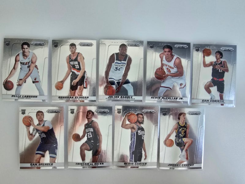 Silver - Panini Prizm Deca 2024-2025 Basketball trading cards.