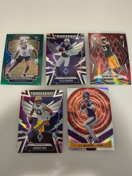 Thunderbirds, Green, Paragon 2025 Football trading cards.