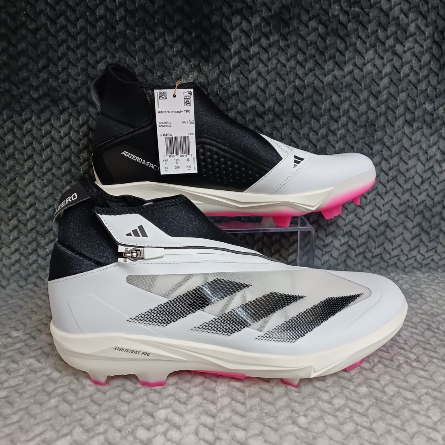 Adidas Adizero Baseball Cleats Mens Sz 13 Electric+ TPU Lucid Pink Gray ID0942 Adidas Adizero Baseball Cleats Mens Sz 13 | Mercari main image 2