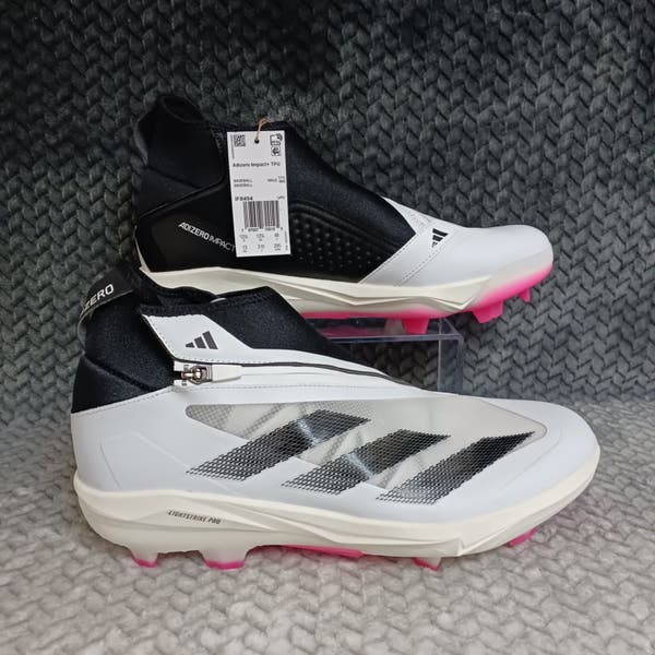 Adidas Adizero Impact+ TPU BSB Men\'s Size 12.5 Baseball Cleats Molded Pink Grey Adidas Adizero Impact+ 2.0 TPU Baseball Cleats Bliss Blue  main image 4