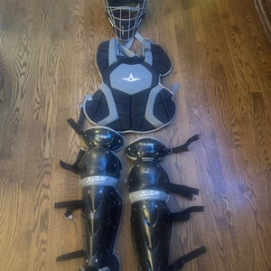 Black/Gray All Star Advanced Series Catcher's Set (barely used)
