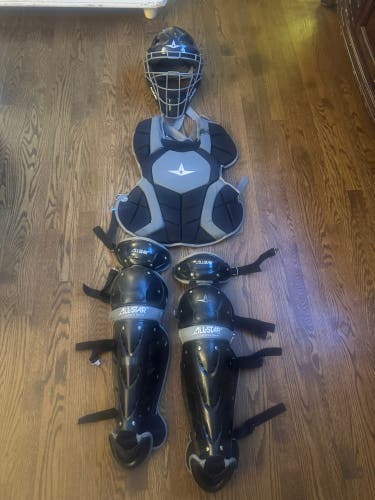 Black/Gray All Star Advanced Series Catcher's Set (barely used)