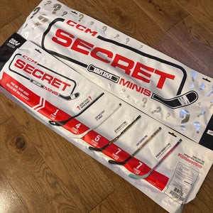 CCM Secret Minis 2024 Left Hand Hockey Stick Less Than 30 Flex (New)