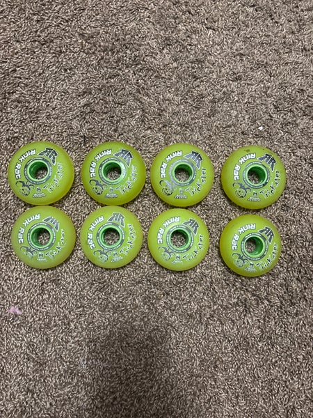 Eight (8) Rink Rats Trickster XXXGrip Roller/Inline Hockey Skates Wheels Hi-Lo 76-80MM