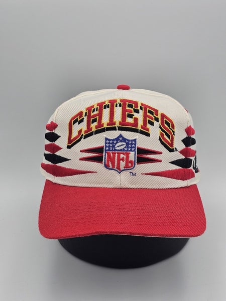 Vintage Kansas City Chiefs NFL Sports Logo Athletic Diamond Cut Hat Cap Snapback
