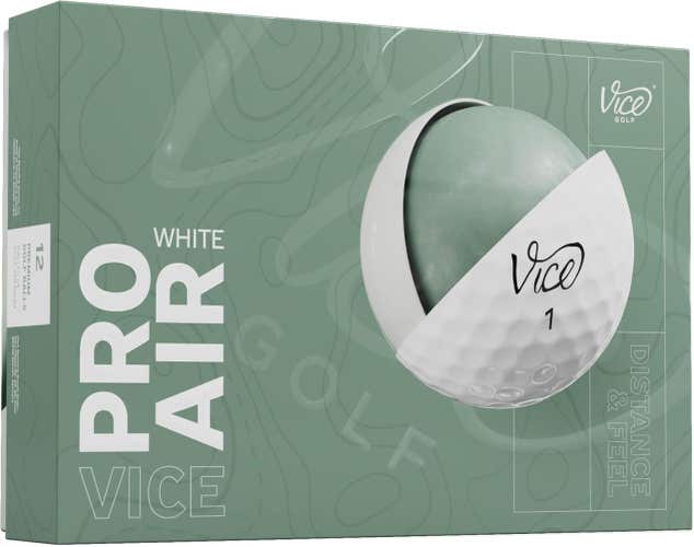 Vice Golf Pro Air Golf Balls (White, 12pk) 1 Dozen 2025 NEW