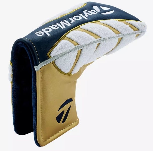 Taylor Made Pro Championship Putter Headcover (Navy/Gold, Blade) 2025 NEW