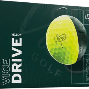 Vice Golf Drive Golf Balls (Yellow, 12pk) 1 Dozen 2025 NEW
