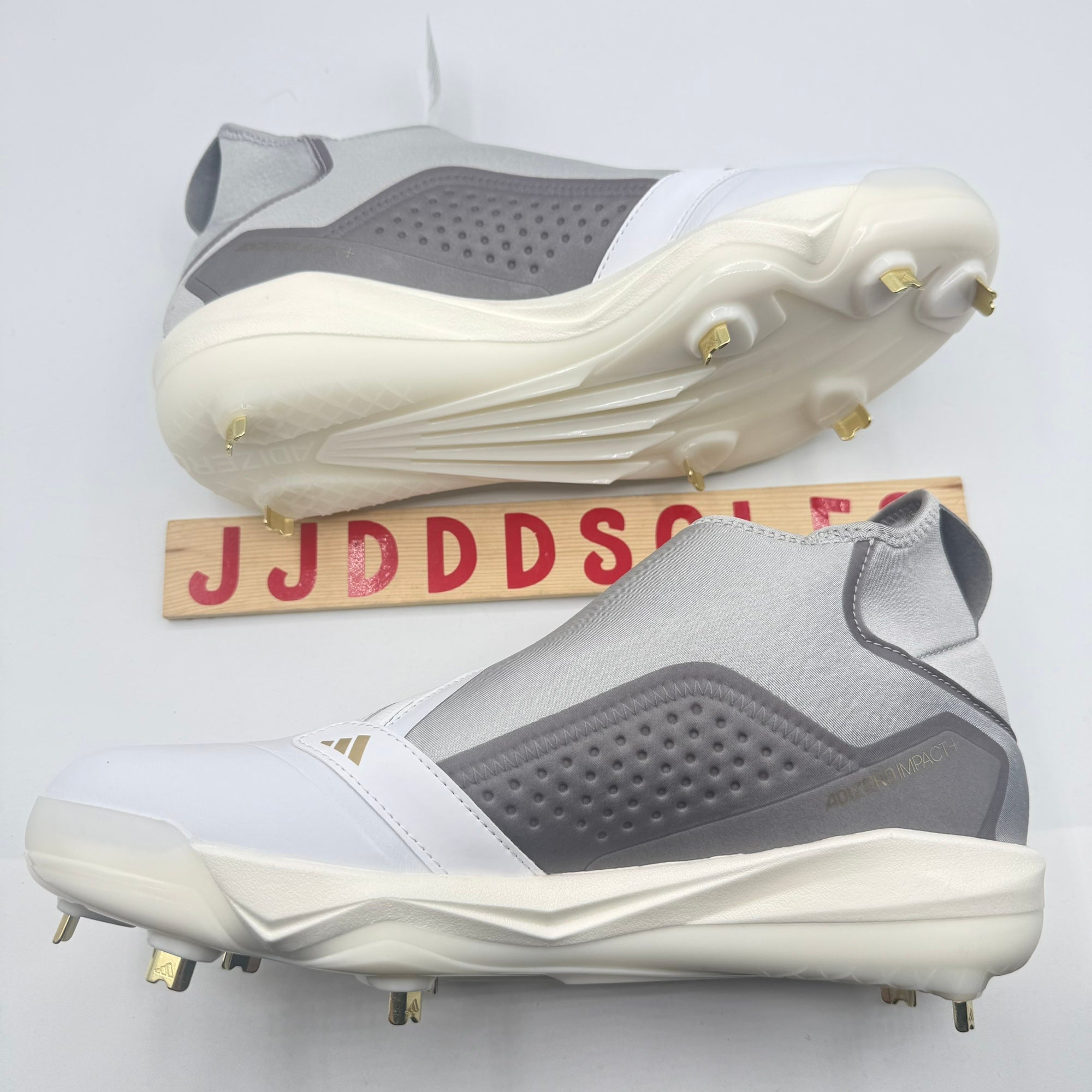 Adizero Impact Cleats　WHT/GLD　28.0㎝　H adidas Men's Adizero Impact+ 2.0 Baseball Cleats – League Outfitters