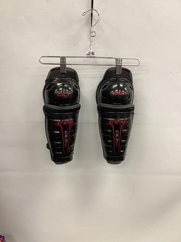 Used CCM QLT 230 Youth Shin Guards Black 9" 11851-S000041641