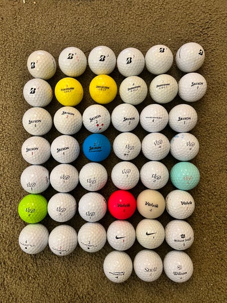 45 Assorted High Quality Golf Balls