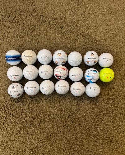 20 Assorted Taylormade Golf Balls
