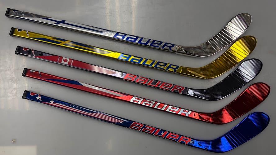 FULL SET Bauer International Mystery Mini RIGHT Hand Hockey Sticks **New**