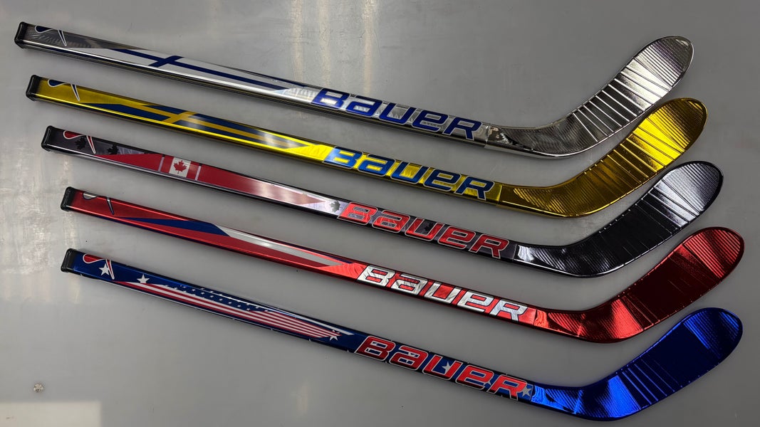 FULL SET Bauer International Mystery Mini RIGHT Hand Hockey Sticks **New**