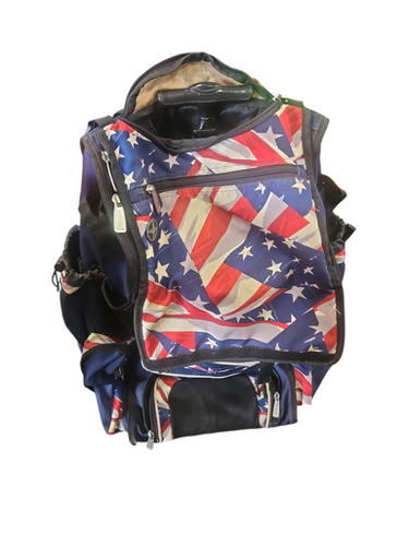 Used BoomBah ROLLING BAG BB/SB Player Wheeled Bag Navy Blue 11850-S000022707