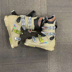 Used Salomon CUSTOM FIT 3D Mens DH Ski Boot Tan 260 MP - M08 - W09 11614-S000227843