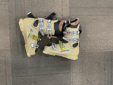 Used Salomon CUSTOM FIT 3D Mens DH Ski Boot Tan 260 MP - M08 - W09 11614-S000227843