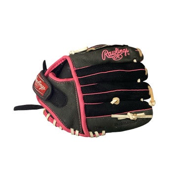 Used Rawlings STORM LH Throw Fastpitch Gloves Black 10" 11760-S000085844