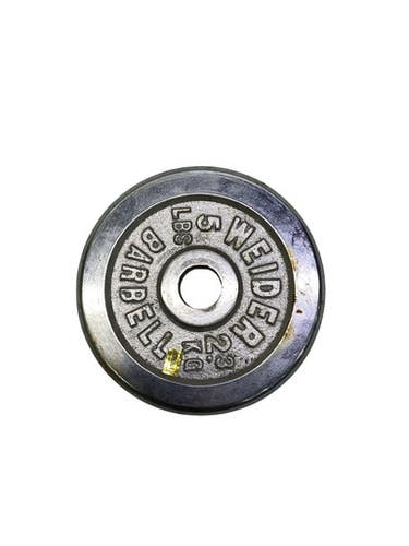 Used Weider Standard Plate (Each) Silver 5 lb 11347-S000261592