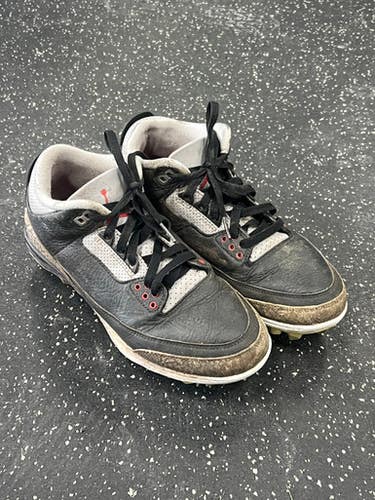 Used Nike Jordan Retro 3 Adult FB Cleats Black Senior 8 11849-S000034731