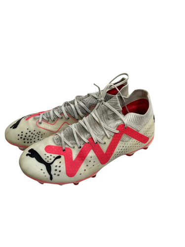 Used Puma FUTURE MATCH Soccer Cleats White Junior 05.5 11692-S000145018