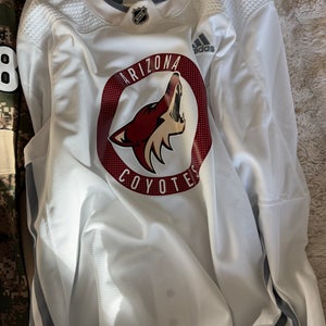 Team Issued White Arizona Coyotes Practice Jersey
