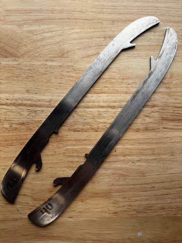 NHL Pro Stock Game Used Bauer LS3 296mm Skate Blades / Runners